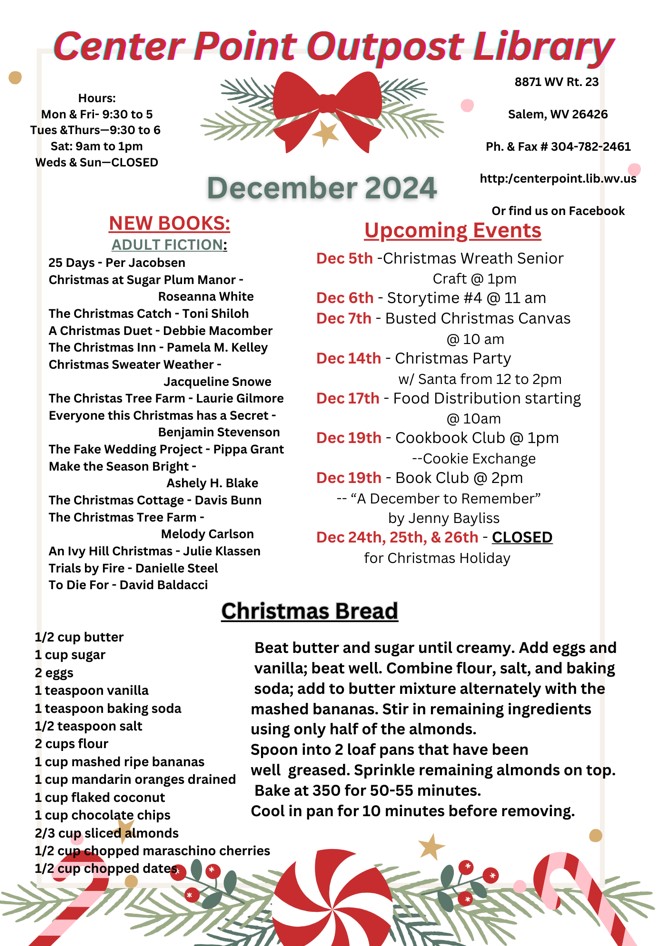 December 2024 newsletter